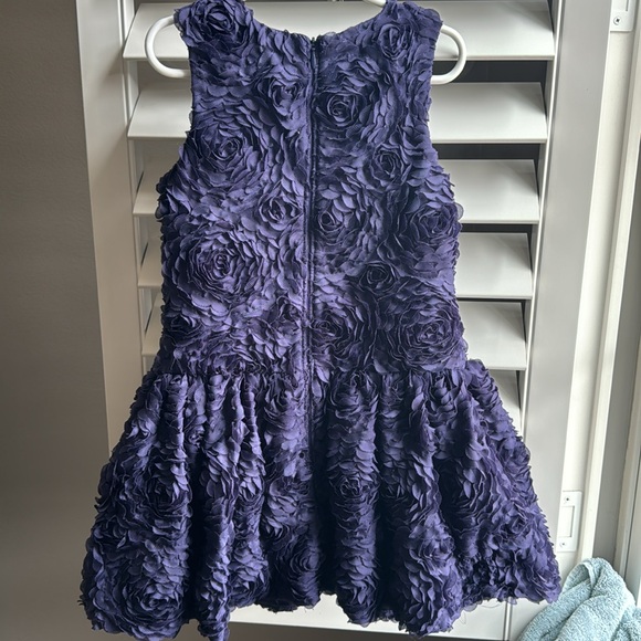 Autograph blue rosette dress 5/6yrs - Picture 3 of 4